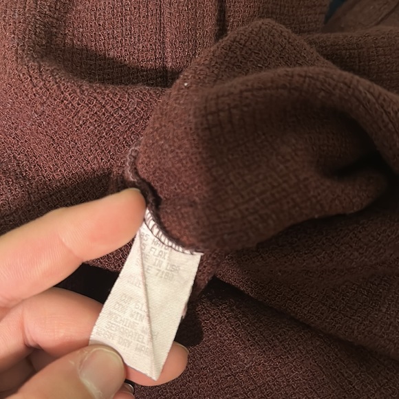 Cut Loose Women’s Lagenlook Button Down Sweater Rayon Flax Burgundy Small Med - Picture 10 of 10